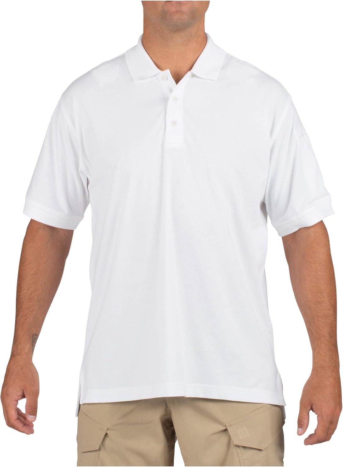 5.11 Tactical Men's Jersey Knit Short Sleeve Shirt, Wrinkle-Resistant Cotton, Pen Pocket, Style 71182: Clothing