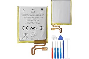E-YIIVIIL Replacement Battery 616-0639 616-0640 Compatible with iPod Nano 7th Gen 16GB A1446 MD481LL/A with Tools