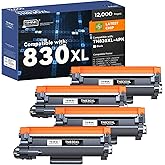 Compatible TN830XL Toner Cartridges Replacement for TN830 TN-830XL 830XL Toner Cartridge Work with HL-L2460DW DCP-L2640DW HL-