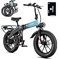 Luckeep Folding Electric Bike for Adults 1500W Peak Motor, 28MPH 60 Miles,720WH Battery 20" x 4.0" Fat Tire Foldable Ebike Commute with NFC/Anti-Theft/Hydraulic Brakes,UL Certified Electric Bicycle
