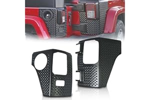 KARPAL Rear Corner Guards Body Armor Compatible with 2007-2018 Wrangler JK JKU, Tail Light Cover