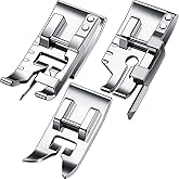 Boao Narrow Rolled Hem Sewing Machine Presser Foot Set Suitable for Household Multi-Function Sewing Machines 3mm, 4mm and 6 mm(Set B)