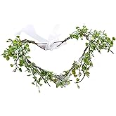 Vivivalue Elf Crown Fairy Flower Headband Woodland Floral Headpiece Forest Elven Circlet for Women Halloween Renaissance Wedding Bridal Cosplay Prom Photo Props