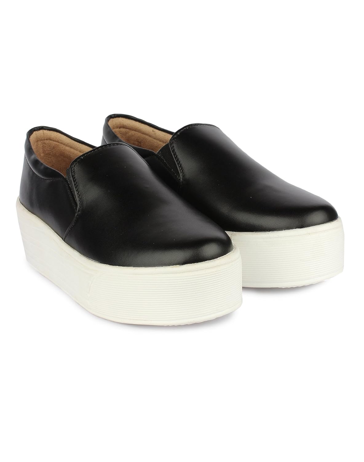 zapatoz womens fabric black color casual shoe