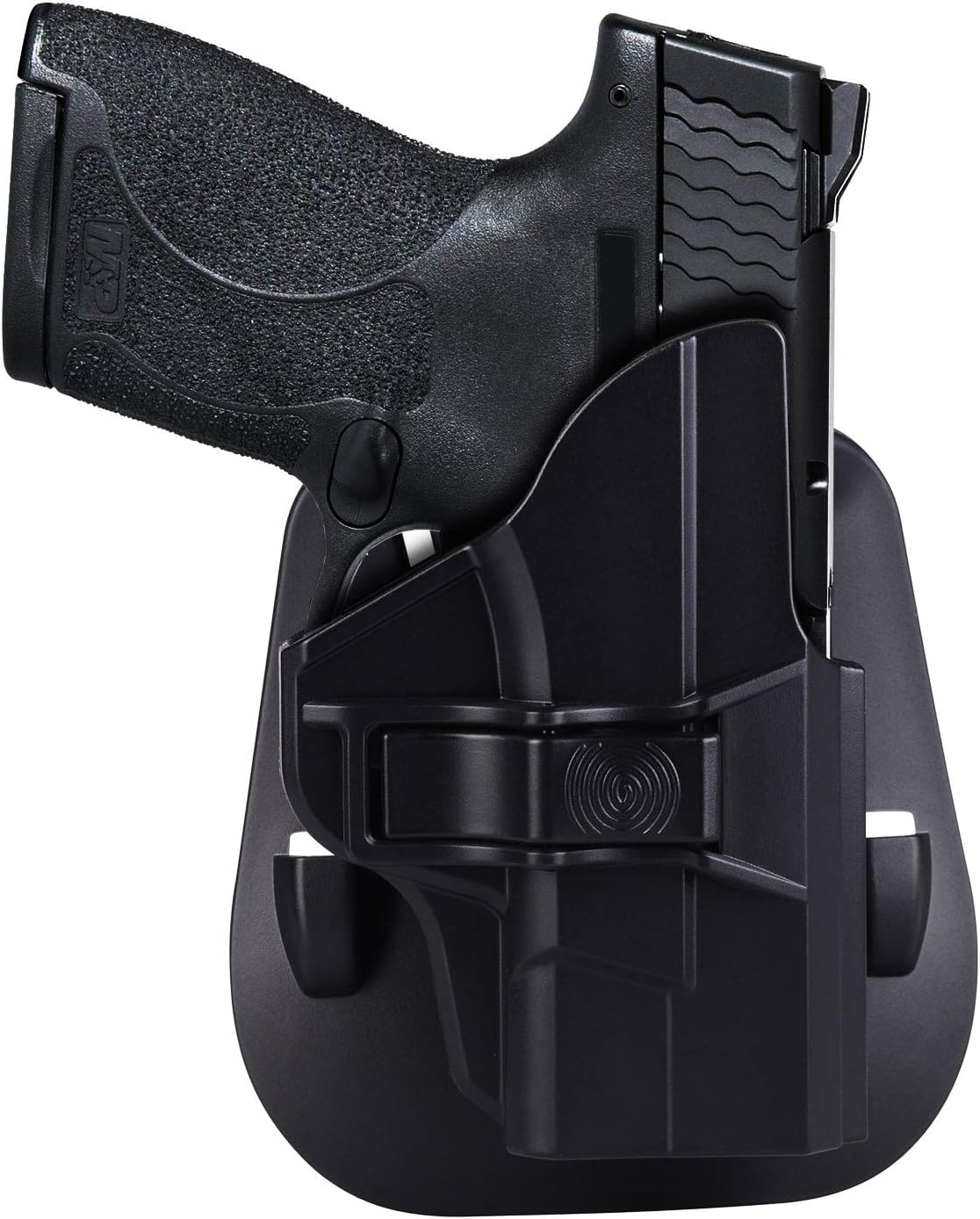 M&P Shield 9mm Holster，OWB Paddle Holster fits S&W M&P Shield 9mm/.40 Full Size, Also Smith & Wesson MP Shield 3.1" Barrel/MP Shield 2.0,Adjustable Cant Gun Holster with Fast Release - Right Handed