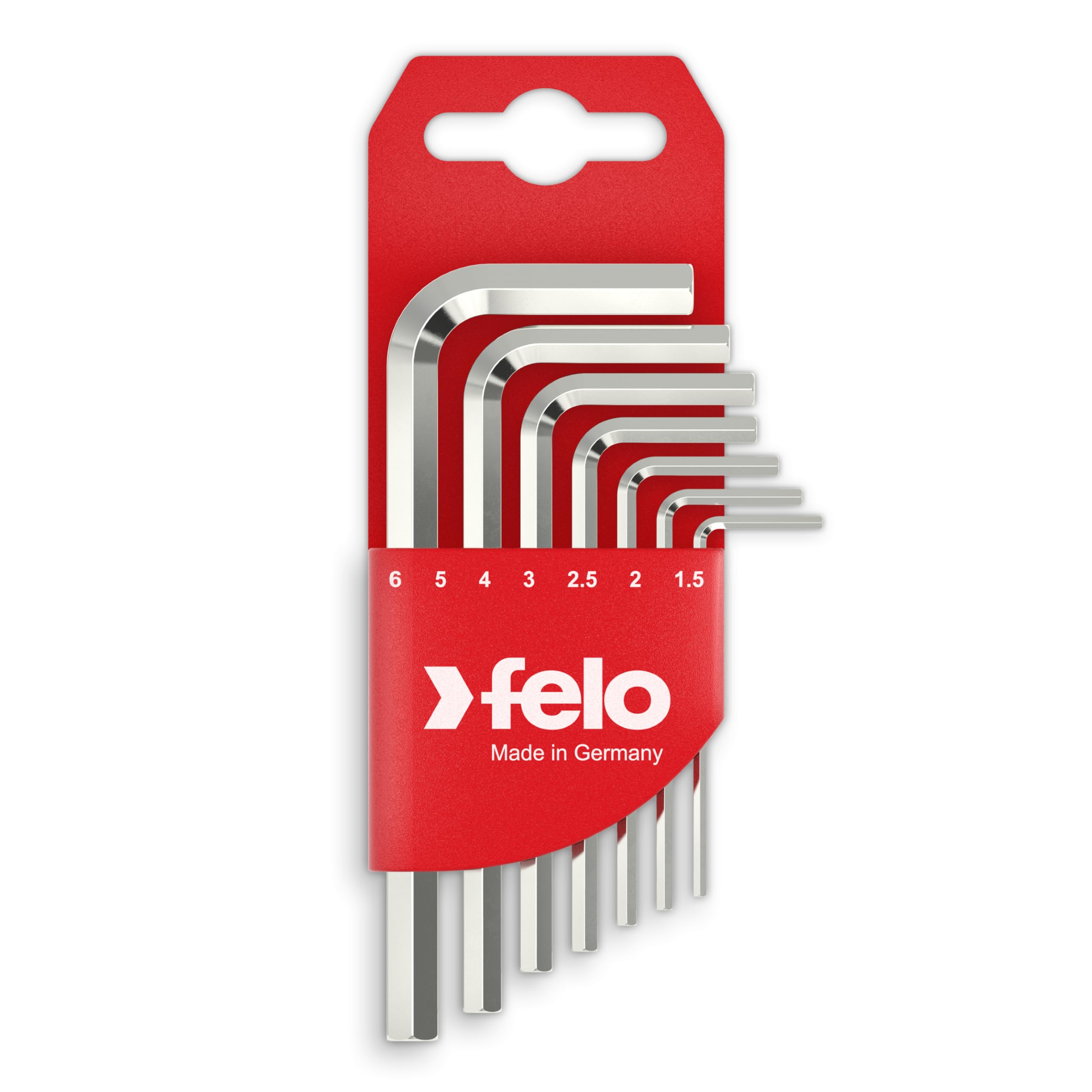 Felo Allen Key Set 7 Pieces Hex Short 1.5-6 mm