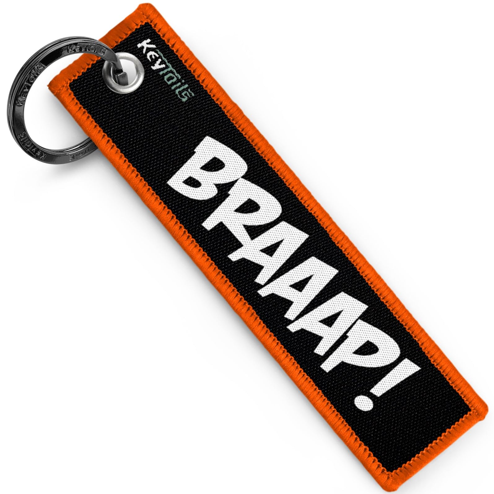 KEYTAILS Keychains, Premium Quality Key Tag for Motorcycle, Car, Scooter, ATV, UTV [BRAAAP!]