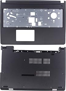 XtremeAmazing Upper Palmrest Case 04F55W and Bottom Case 00MRCR for Dell Inspiron 15-3000 3567 3565