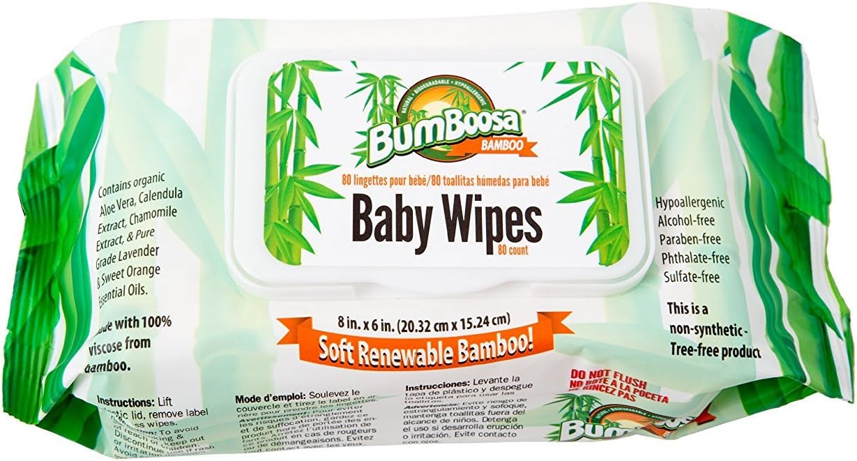 Bum Boosa Bamboo Baby Wipes (960) Case of 12 Health