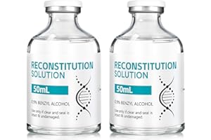 Mixrug,2 Pack of 50 ml in Premium Glass Vials with Rubber Stoppers,Made in USA