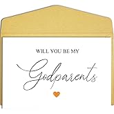 Qiliji Will You Be My Godparents Card, Godparent Proposal Card, Will You Be My God Parents Card, Godparent Proposal Gifts