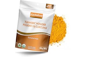 Rootalive Organic Turmeric Powder 200g, Superfood Curcumin Powder & A Culinary Spice, Vegetarian, Sugar-Free, Gluten-Free