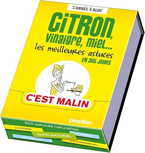 Download Calendrier Citron, vinaigre, miel. Les meilleures astuces 'C'est malin' en 365 jours -L'Année à Bloc PDF
