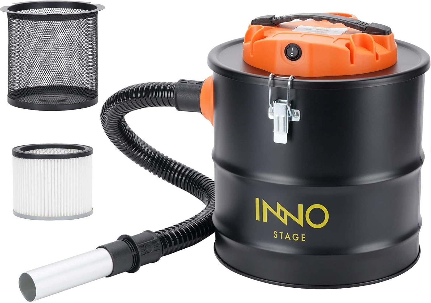 Ash Vacuum with Blow fonction, Metal Hose, Power Cable, for use with