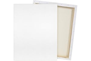 JENJEN TRADITION Pre Stretched Canvas 18x24 2 Pack Large Stretched Canvases for Painting Four fold Acrylic Titanium Priming Blank Canvas Boards for Painting
