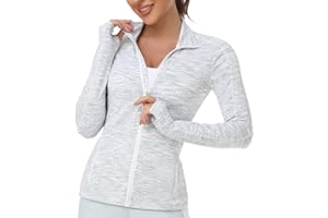 VUTRU Women's Workout Yoga Jacket Full Zip Running Track Jacket