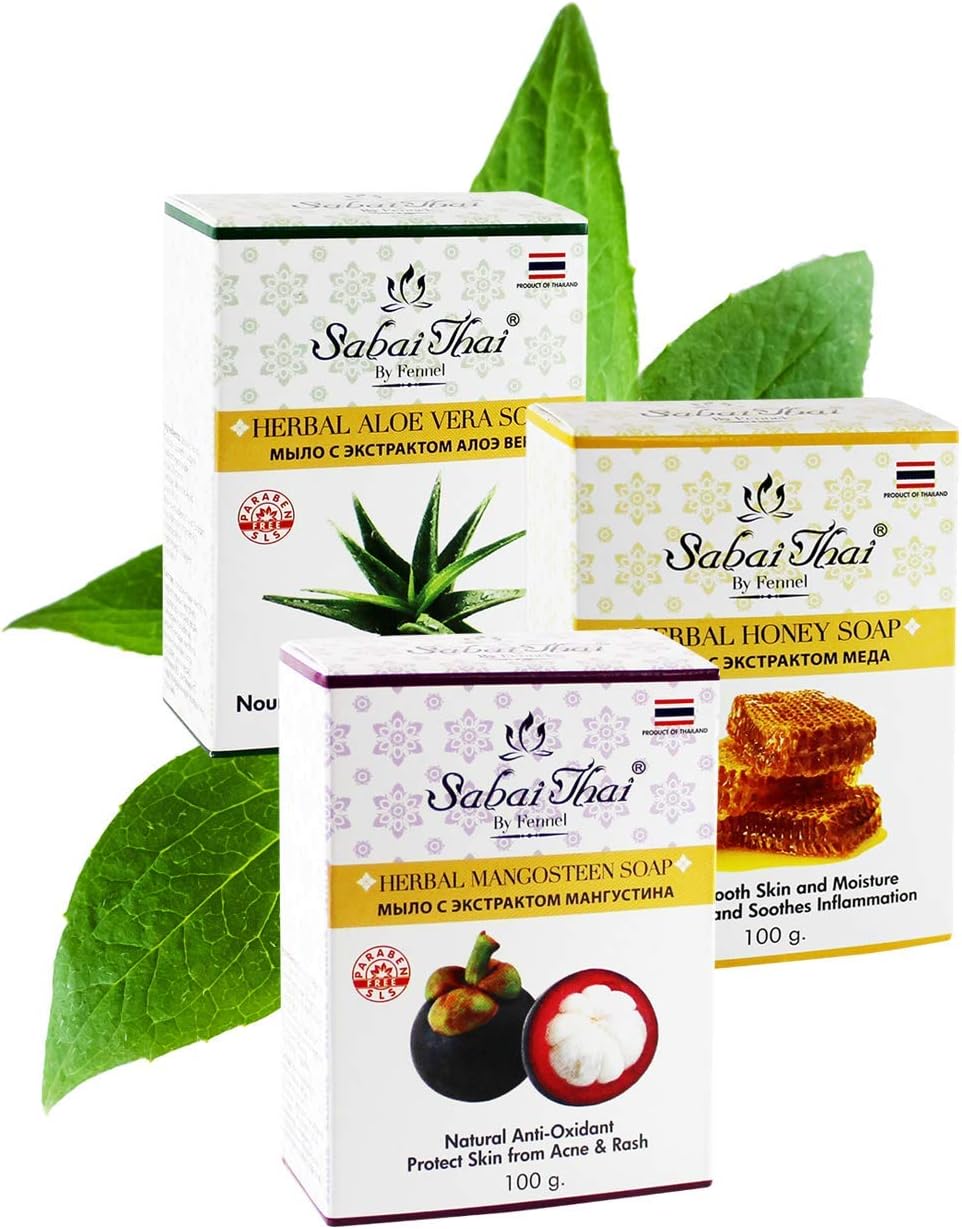 Soaps Set (Honey, Mangosteen, Aloe Vera)