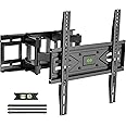 USX MOUNT Full Motion TV Wall Mount for Most 32-70 inch TVs up to 99 lbs, Wall Mount Bracket with Dual Articulating Arms, Swivel, Tilt, Max VESA 400x400mm, TV Mount Fits 12”/16” Wood Studs