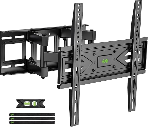 USX MOUNT Full Motion TV Wall Mount for Most 32-70 inch TVs up to 99 lbs, Wall Mount Bracket with Dual Articulating Arms, Swi