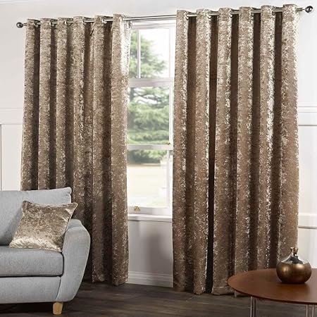 Tony S Textiles Kensington Champagne Gold Natural Crushed Velvet