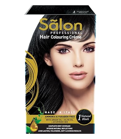 Modicare Salon Professional Hair Color-Natural Black (1)-145 ml