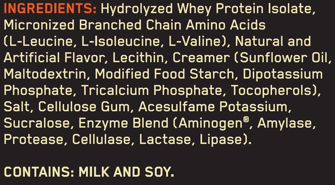 Optimum Nutrition Platinum Hydrowhey Protein Powder, 100% Hydrolyzed Whey Protein Isolate Powder, Flavor: Velocity Vanilla, 3.5 Pounds: Health & Personal Care