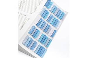 PAIVSUN Laminated Blue Bible Tabs,Bible Journaling Supplies,Bible Study Tabs for Women and Men,Old and New Testament Bible Book Index Tabs for Christian Gift