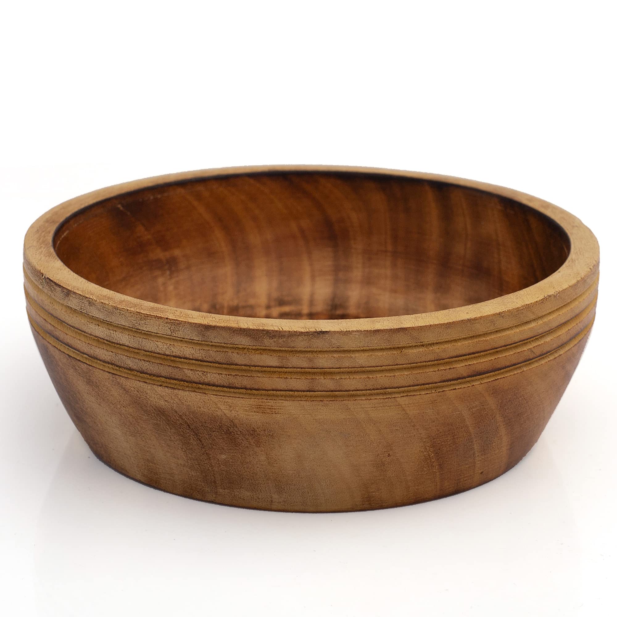 Beautiful Handmade 6x2 cms, Decorative Mango Wood Snack Serving Bowl For Dry Fruits Chips Coffee Table Countertop Display Key Bowl Tableware Kitchen Living Room Home Decor Accents Dinnerware (Antique)