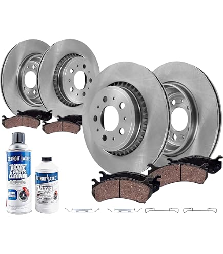 R1 Concepts Bremsen Set Vorne Und Hinten Für Volvo C30, C70, S40, V50 – Keramik-Beläge, Komplett Mit Hardware
