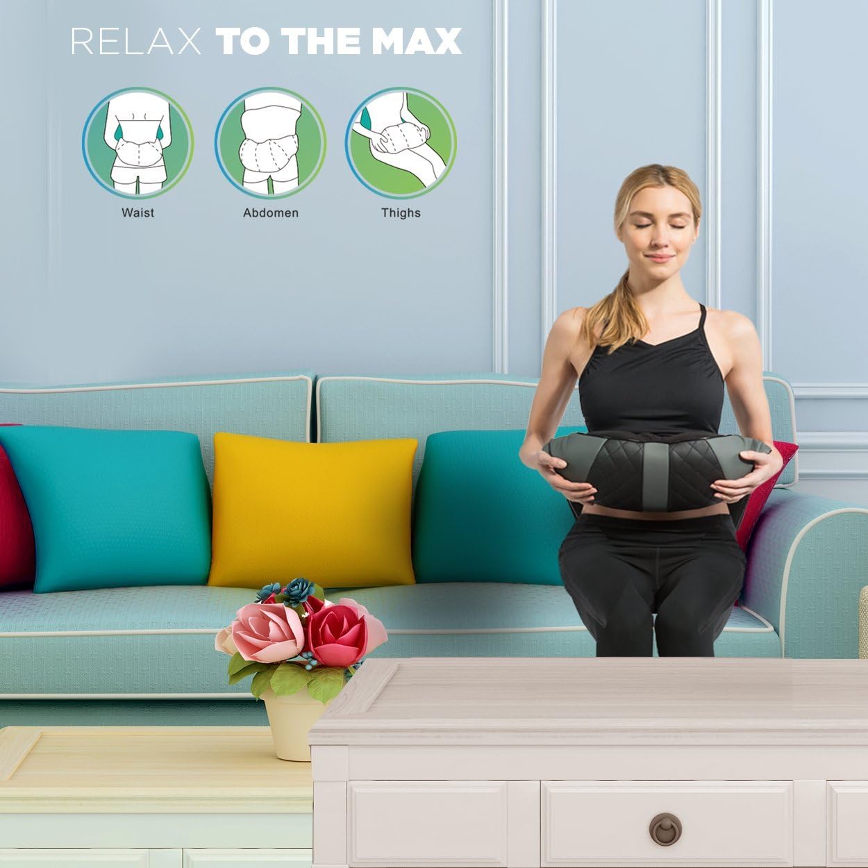 RESTECK- Massagers for Neck and Back with Heat: Health & Personal Care