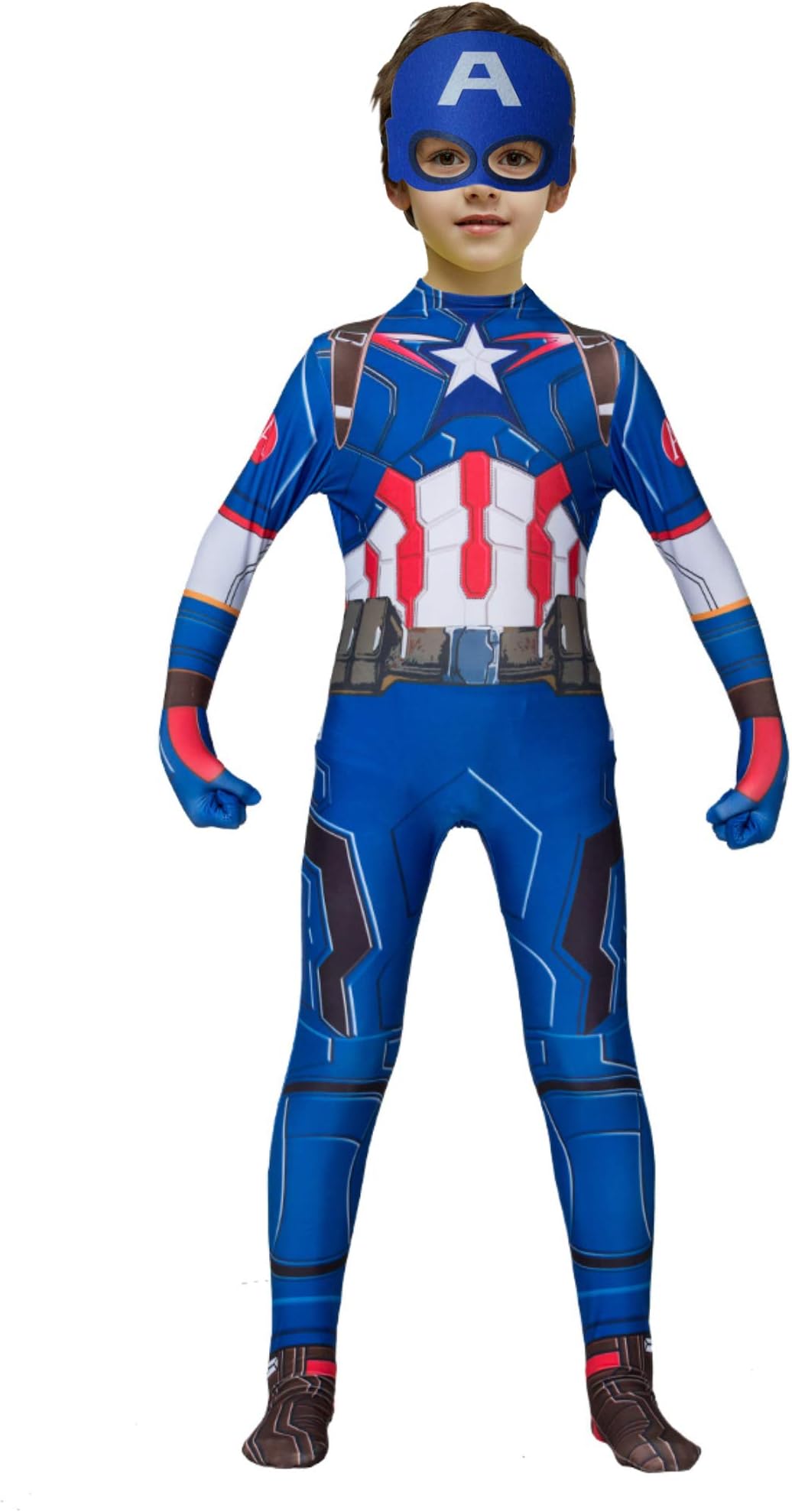 Boys Halloween Superhero Bodysuit Cosplay Costumes Onesie for Kids