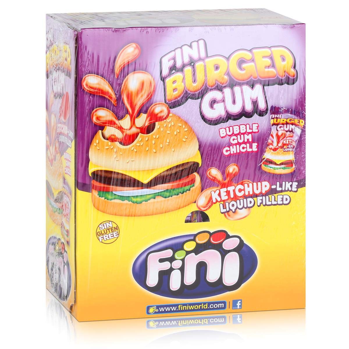 Fini Burger Bubble Gum (Pack of 200)