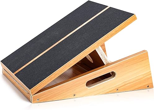 Amazon Strongtek ストレッチボード 木製 5段階調整 プロ品質 ふくらはぎ 足首 足 アキレス腱 太もも 股関節 手軽 ながら ストレッチング 健康 運動 器具 日本語説明書 正規1年間保証付 ストロングテック 日本正規版 Strongtek バランスディスク ボード