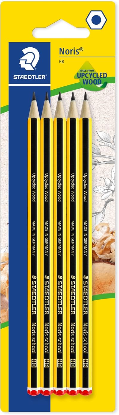 Staedtler 121-2 Noris HB Graphite Pencils Pack of 5 Grey