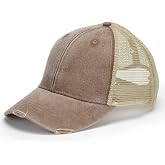 Adams Distressed Ollie Cap OS MISS MUD/ TAN