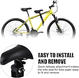 GRTLPOK Kids Bike Seat Front Mounted for Mountain Bikes 2-5 yrs Seat & Handle view 5