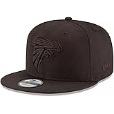New Era NFL 9FIFTY Black On Black Adjustable Snapback Hat Cap One Size Fits All
