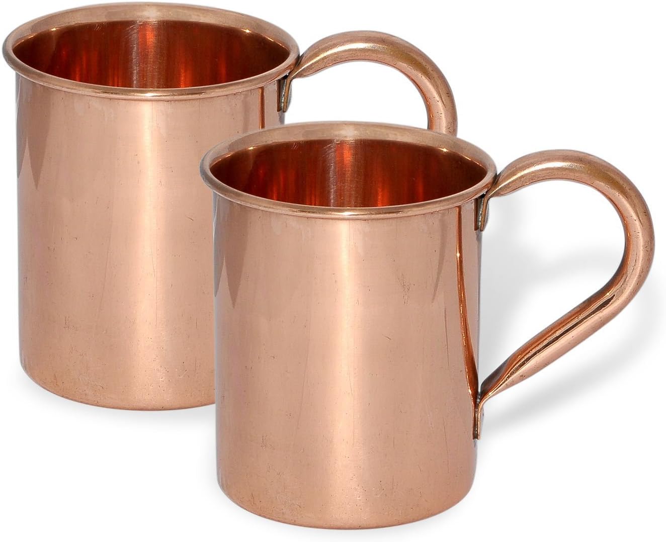 TeraShopee ® (Set of 2) Copper Mug for Moscow Mules 15 oz - 100% pure copper