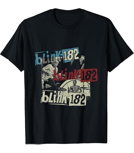 Amazon.com: Official Blink-182 Band Photo T-Shirt : Clothing