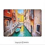 Custom Mouse pad，Vibrant Colorful Venice View