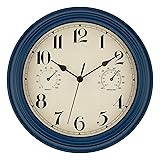 Foxtop Indoor Outdoor Waterproof Wall Clock with