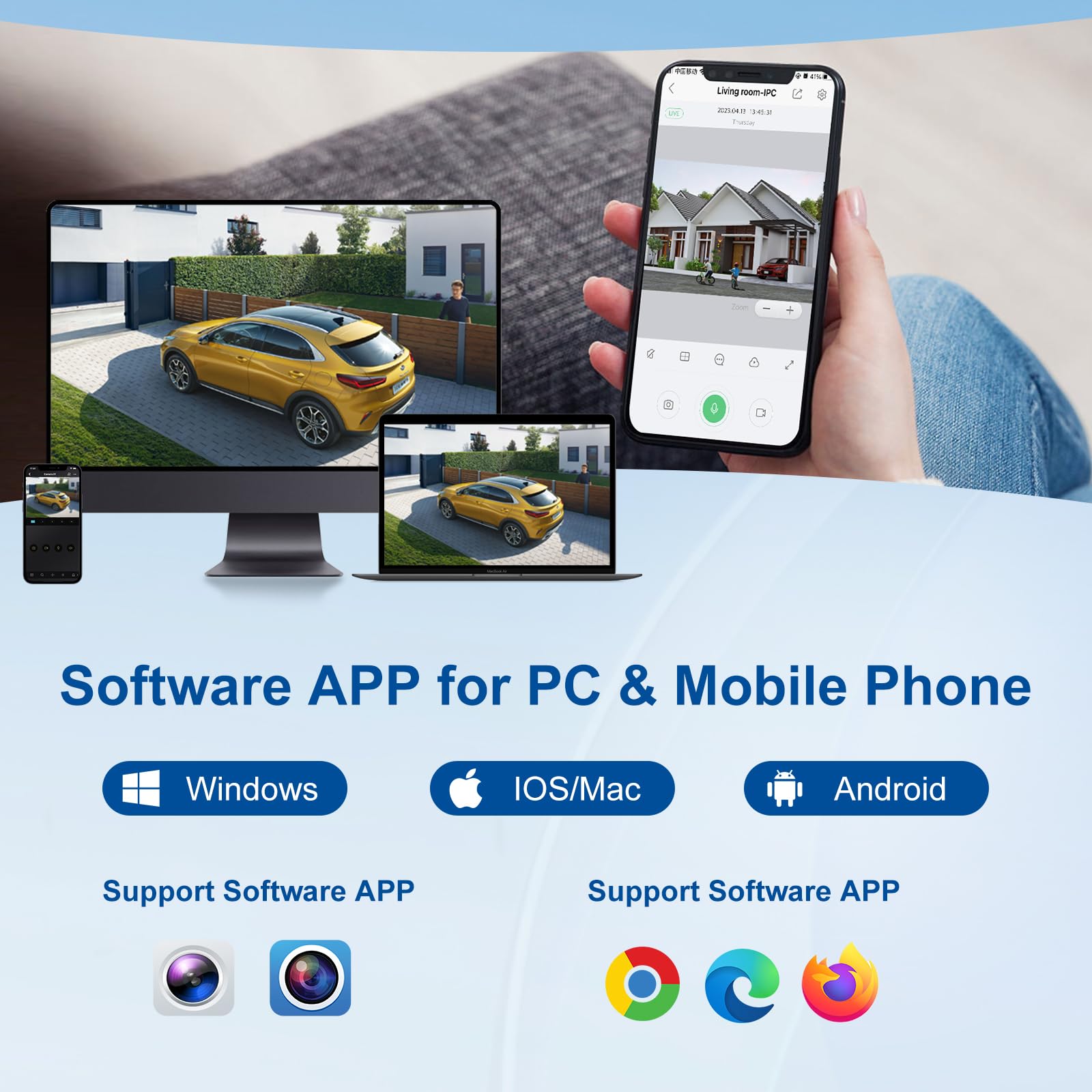 Only Plug & Play with Anpviz U Series Camera, 4K 8CH PoE NVR Network Video Recorder Pre-Installed 2TB HDD, 8 Channel H.265 NVR Support 8MP/6MP/5MP/4MP/3MP/1080P IP PoE Camera for 24/7 Recording