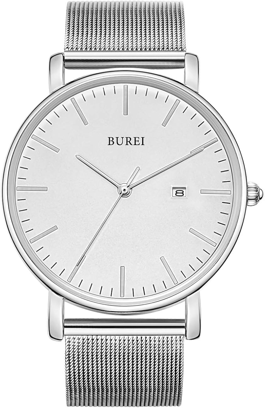 burei men's fashion minimalist wrist watch