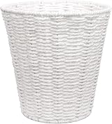 woodluv Round Waste Paper Basket Bin 25 cm Diameter 25 cm Height Eco Paper Rope