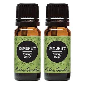 Edens Garden Immunity Essential Oil Synergy Blend, 100% Pure Therapeutic Grade (Aromatherapy Oils- Allergies & Cold Flu), 10 ml Value Pack