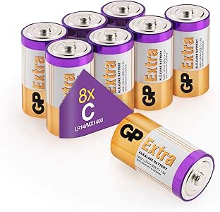 GP - Pack de 8 Pilas C alcalinas (LR14) 1.5V: Amazon.es: Electrónica
