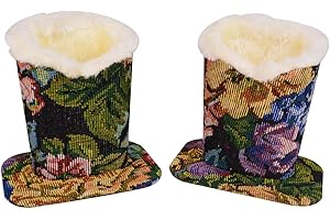 Baitaihem Pack of 2 Plush Lined Eyeglasses Holder Stand Protective Glasses Case For Desks Or Nightstands