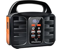Portable Power Station, Xihababe 155Wh Outdoor Generator, 110V/100W (Peak 150W) Modified Sine Wave AC Outlet, 42000mAh Lithiu