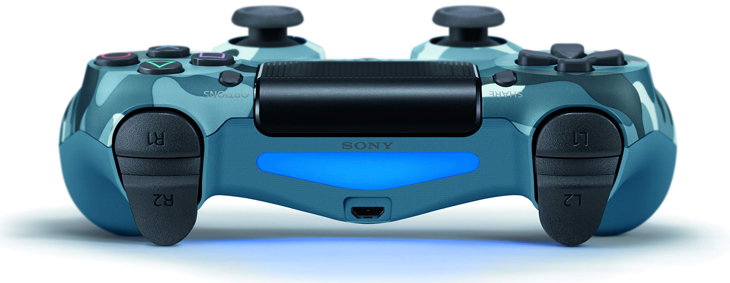 DualShock 4 Wireless Controller for PlayStation 4 - Blue Camouflage (Renewed)