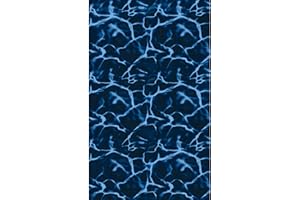 Blue Wave Evening Bay Overlap 21 ft Round Pool Liner for Above-Ground Steel Wall Pools – Weather Resistant Standard Gauge Vinyl with Welded Seams - Dark Blue, Fits 48/54-In Depth Walls